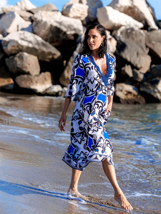 Платье Туника David Kim Kaftan (Multicolor)