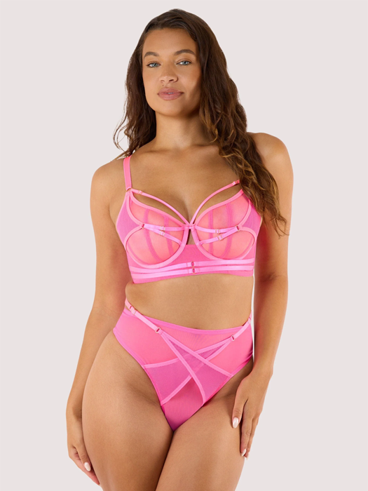 Бюстгальтер с мягкой чашкой Playful Promises Eddie (Neon Pink)