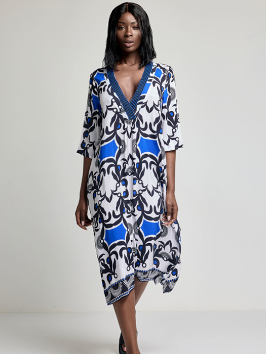 Платье Туника David Kim Kaftan (Multicolor)