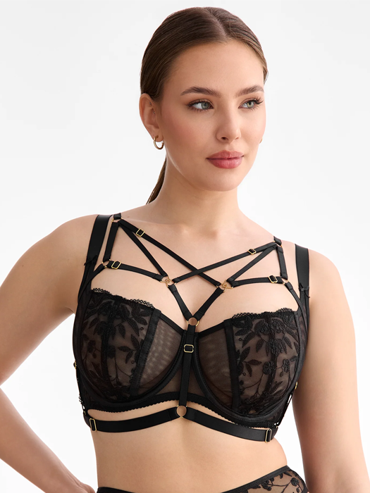 Бюстгальтер с мягкой чашкой Ewa Bien Fiora B136 (Black)