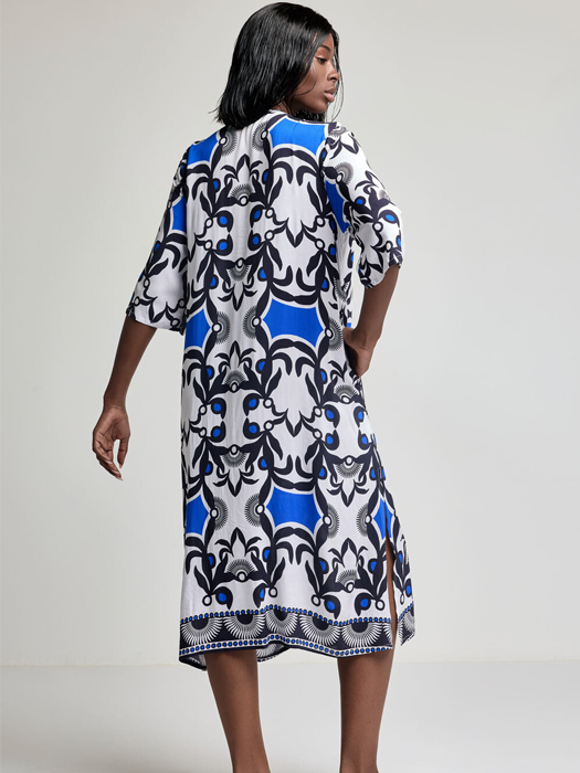 Платье Туника David Kim Kaftan (Multicolor)