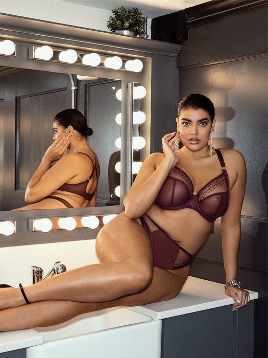 Бюстгальтер с мягкой чашкой Elomi Matilda (Wine Diamond)