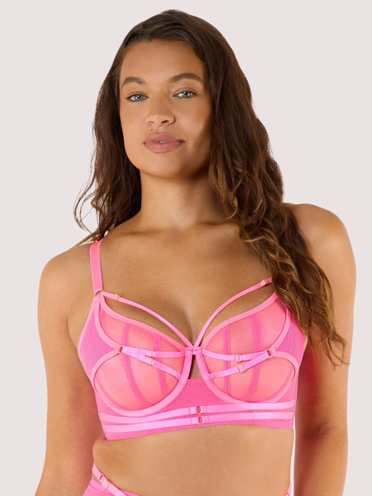 Бюстгальтер с мягкой чашкой Playful Promises Eddie (Neon Pink)