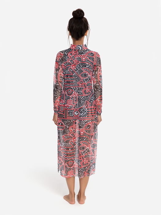 Платье Туника Rodasoleil " Doodling"
