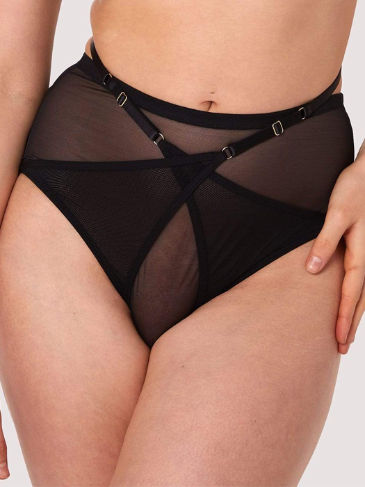 Трусики высокие Playful Promises Eddie (Black)