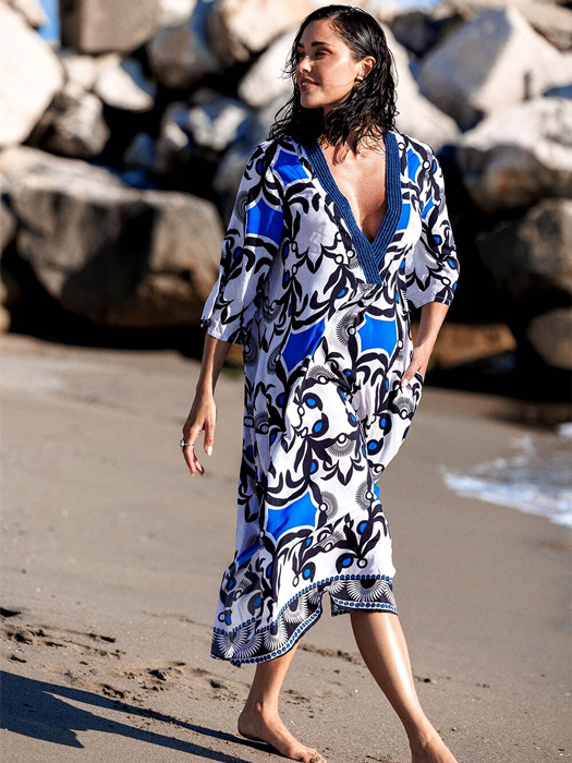 Платье Туника David Kim Kaftan (Multicolor)