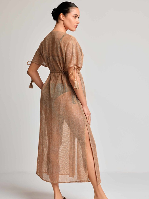 Платье Туника David Rocho Maxi Cover Up (Brown)