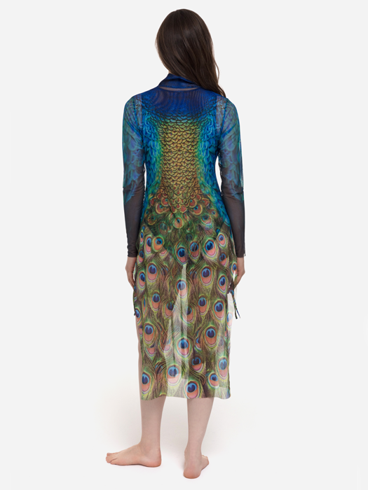 Платье Туника Rodasoleil "Павлин Маюра"