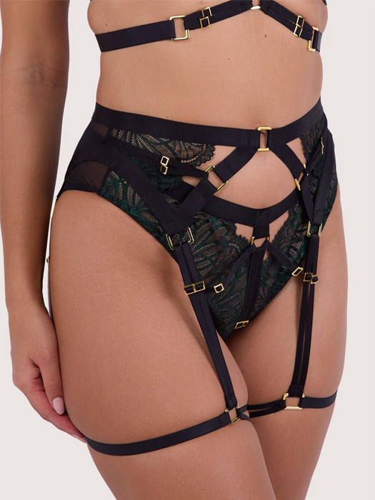 Пояс для чулок Playful Promises Tabitha (Dark Green)