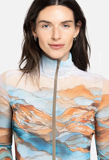 Слитный купальник с рукавом и молнией Rodasoleil "Анза" 