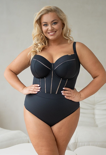 Слитный купальник Kris Line Solar Body Soft Full Cup (Black)