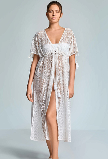 Платье Туника Iconique Temptation Maxi Cover Up (White)