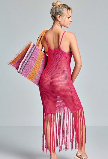 Платье Vacanze Italiane Miranda Strappy Dress (Fuchsia)