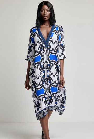 Платье Туника David Kim Kaftan (Multicolor)