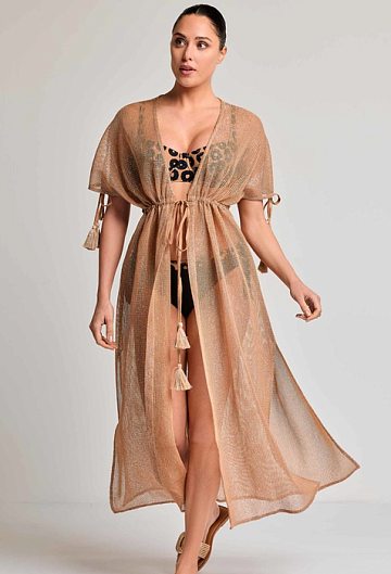 Платье Туника David Rocho Maxi Cover Up (Brown)