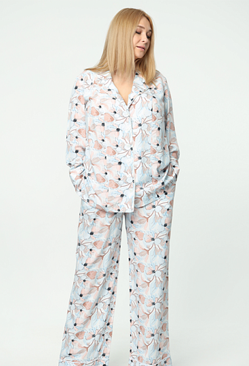 Рубашка домашняя (Светлый принт)