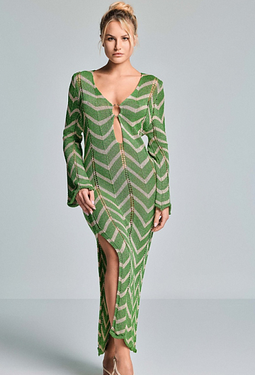 Платье Vacanze Italiane Nefertari Long Dress (Green)