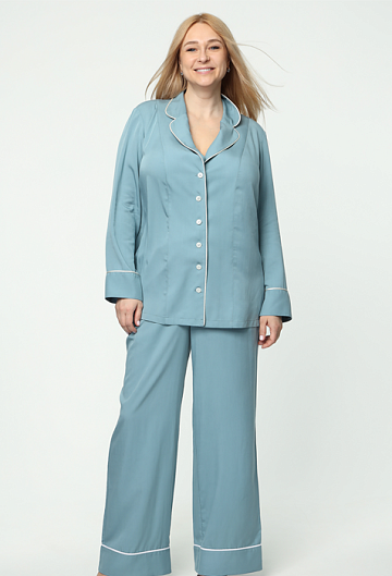 Рубашка домашняя (Морская волна)