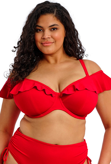 Верх купальника Elomi Plain Sailing Bardot Bikini Top (Lava)