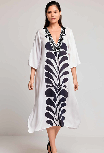 Платье Туника David Kim Kaftan (Ivory)