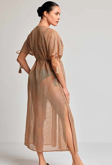 Платье Туника David Rocho Maxi Cover Up (Brown)