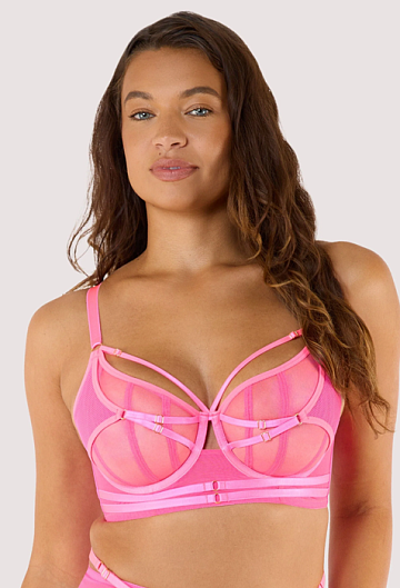 Бюстгальтер с мягкой чашкой Playful Promises Eddie (Neon Pink)