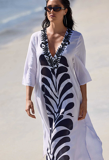 Платье Туника David Kim Kaftan (Ivory)